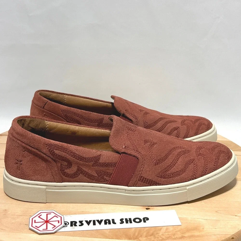 Frye Ivy Primrose Womens‎ Suede Slip On Sneaker - Size 7M